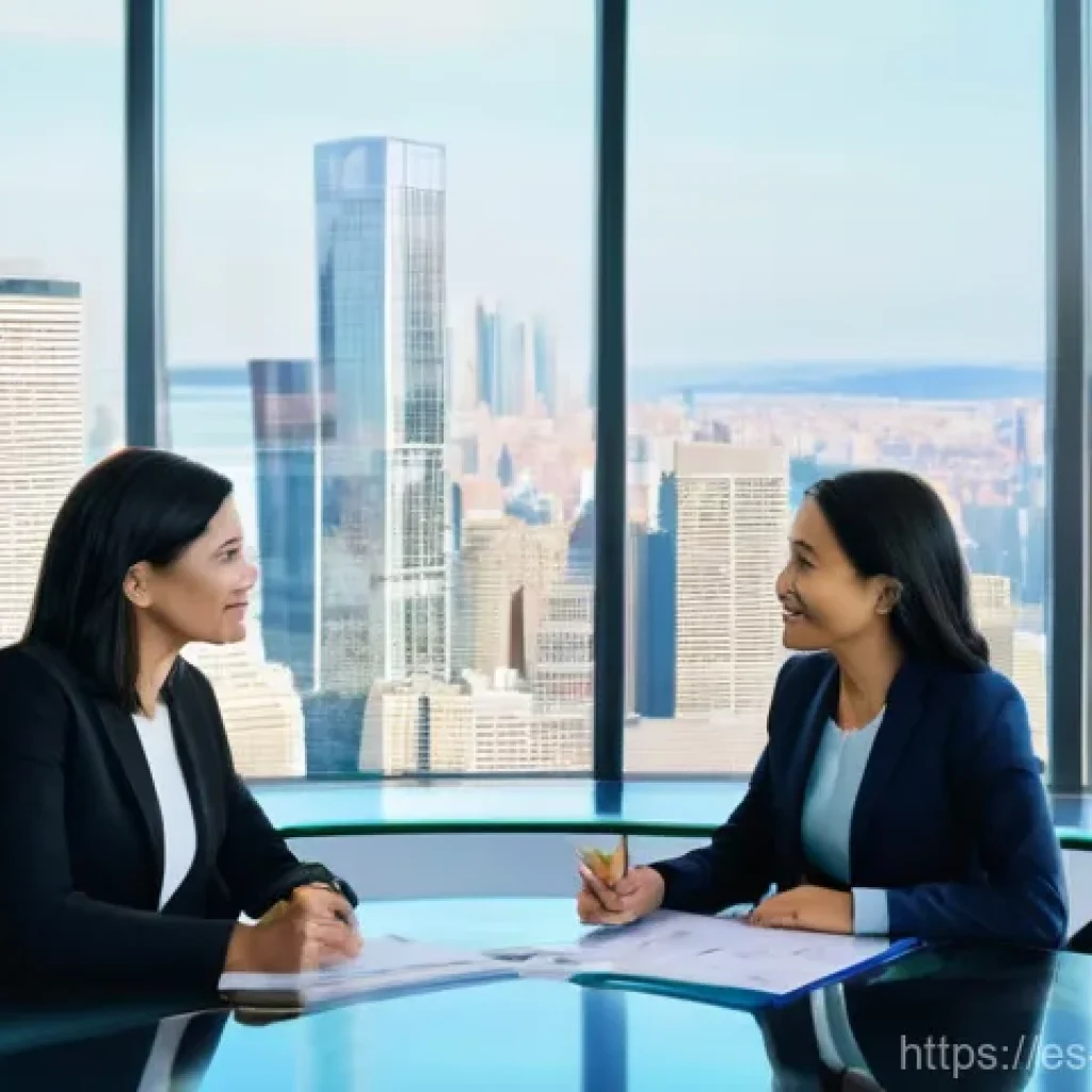 자산관리사 실무 교육 과정 - **Prompt:** A diverse, professional female wealth manager in her late 30s, dressed in a sharp busine...